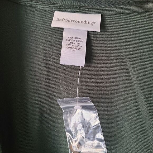 Soft Surroundings Faux Wrap Dress Size 2X - Picture 3 of 4